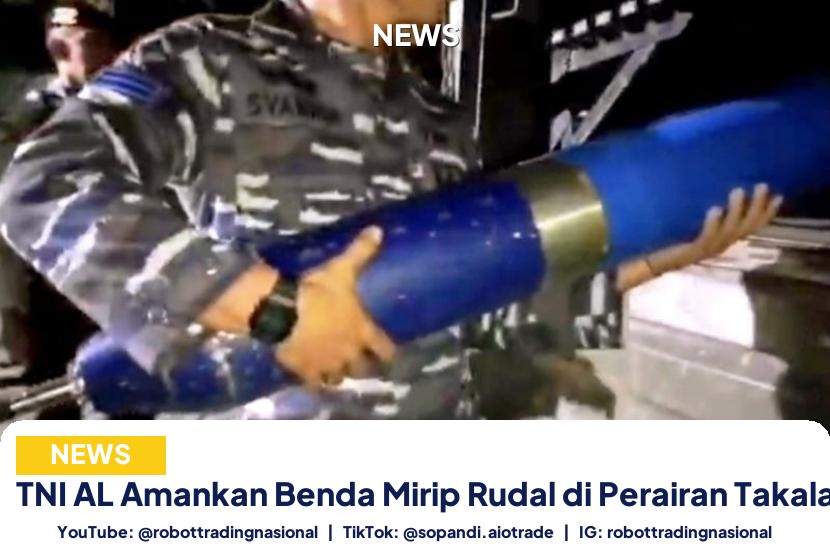 TNI AL Amankan Benda - TNI AL Amankan Benda Mirip Rudal di Perairan Takal pt 1