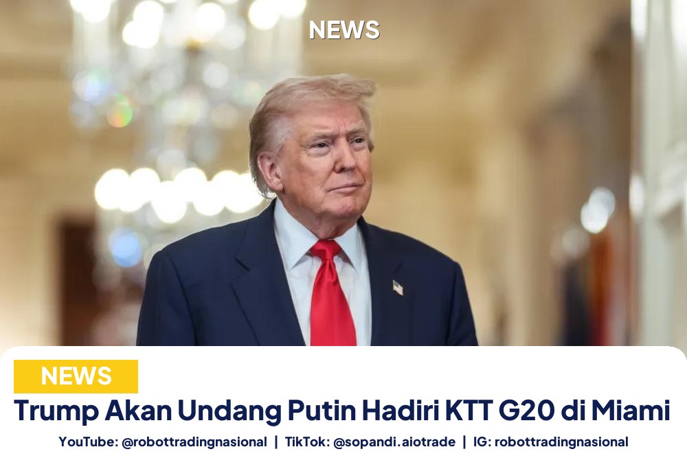 Trump Akan Undang Putin Hadiri KTT G20 di Miami