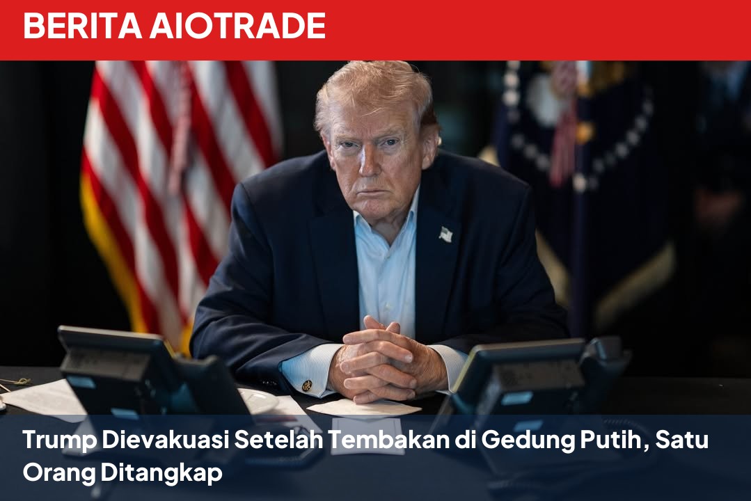 Trump Dievakuasi Setelah Tembakan di Gedung Putih, Satu Orang Ditangkap