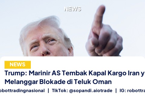 Trump: Marinir AS Tembak Kapal Kargo Iran yang Melanggar Blokade di Teluk Oman