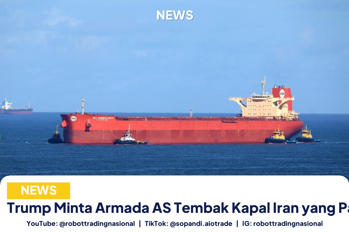 Trump Minta Armada AS Tembak Kapal Iran yang Pasang Ranjau