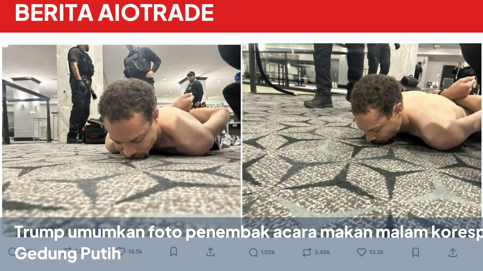 Trump umumkan foto penembak acara makan malam koresponden Gedung Putih