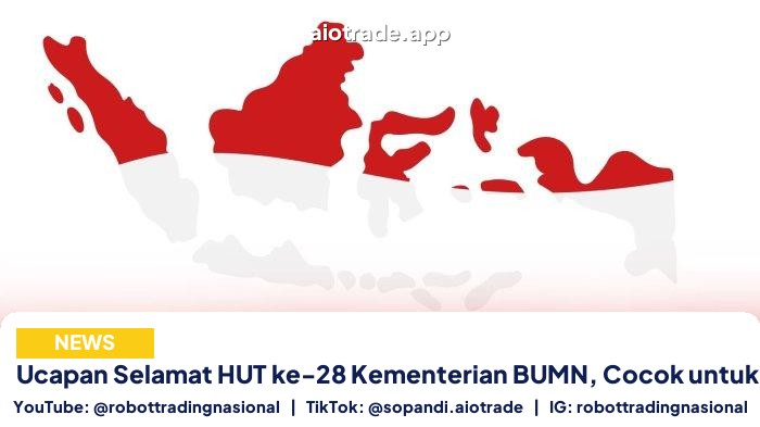Ucapan Selamat HUT ke-28 Kementerian BUMN, Cocok untuk Media Sosial