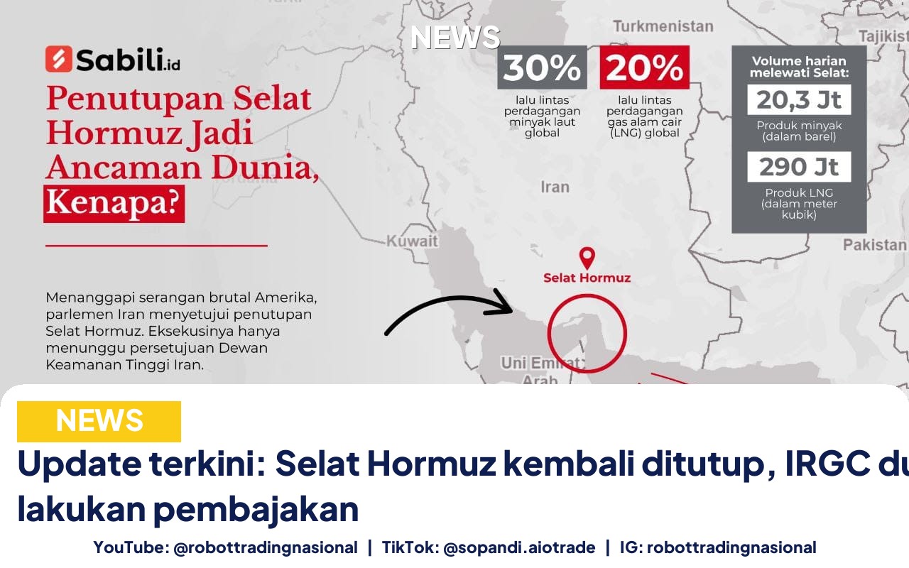 Update terkini: Selat Hormuz kembali ditutup, IRGC duga AS lakukan pembajakan