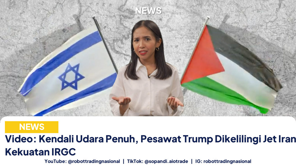 Video: Kendali Udara Penuh, Pesawat Trump Dikelilingi Jet Iran, Bukti Kekuatan IRGC