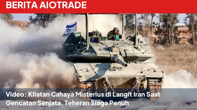 Video: Kilatan Cahaya Misterius di Langit Iran Saat Gencatan Senjata, Teheran Siaga Penuh