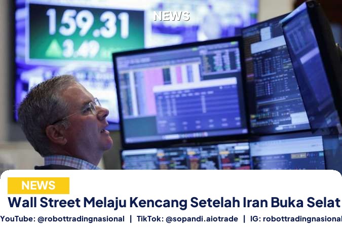 Wall Street Melaju Kencang Setelah Iran Buka Selat Hormuz